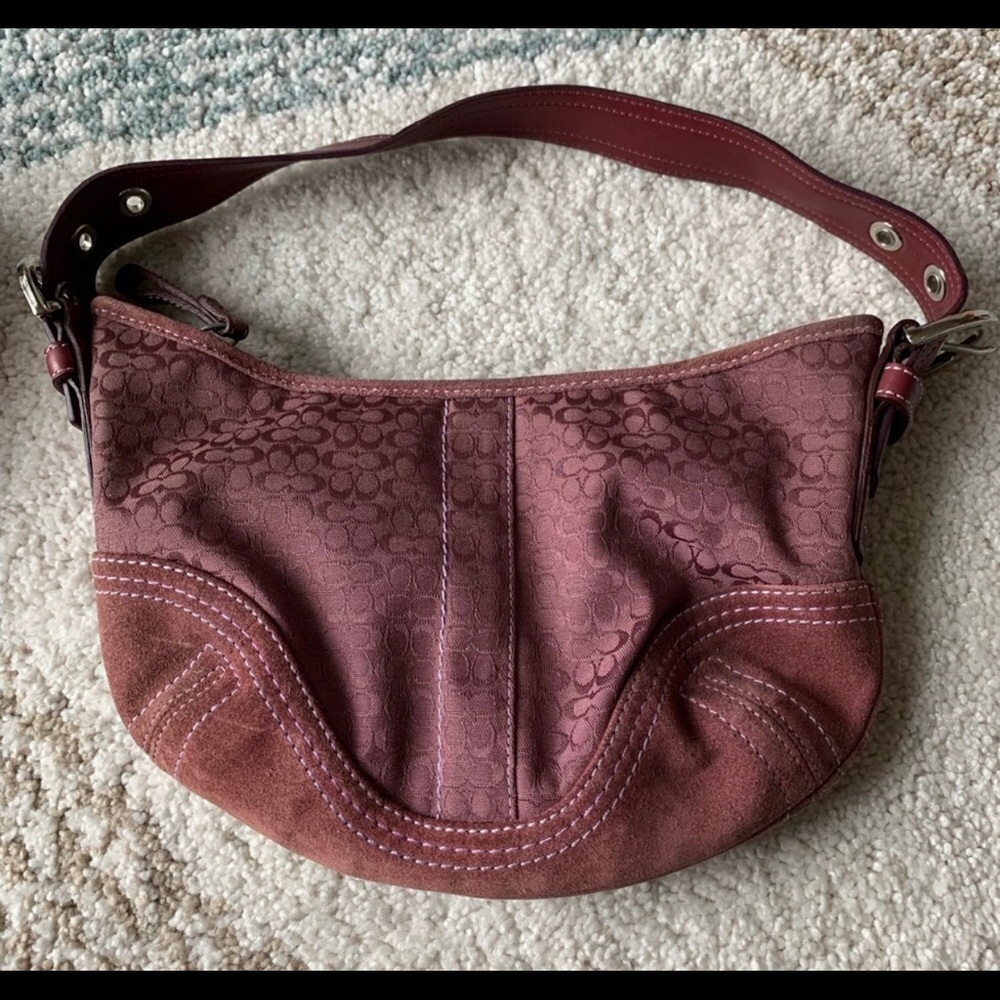 Authentic Plum Coach handbag